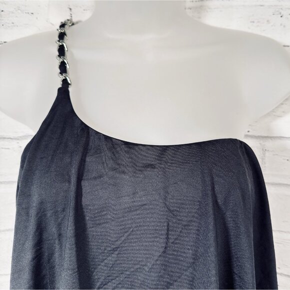 Michael Kors Women's Chain-Trim One-Shoulder Tankini Top Size Medium NWT - Picture 6 of 10